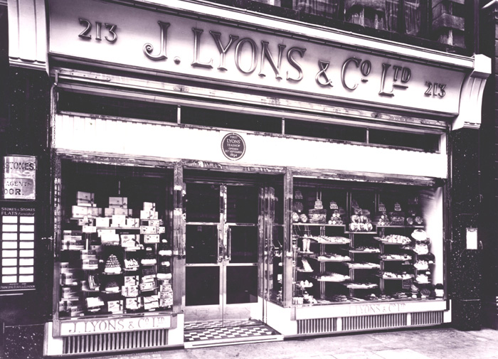 The first Lyons Teashop at 213 Piccadilly, London
