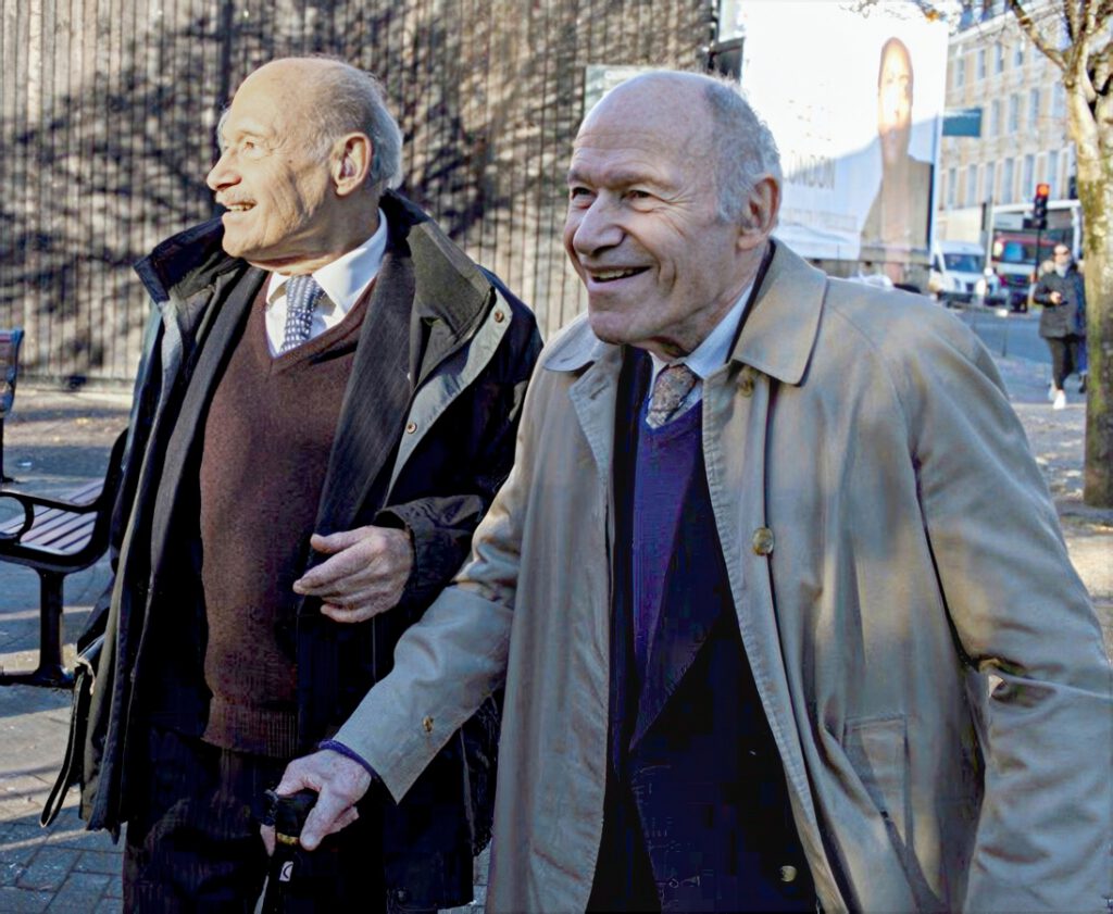 Ralph and Frank Land arriving at the unveiling